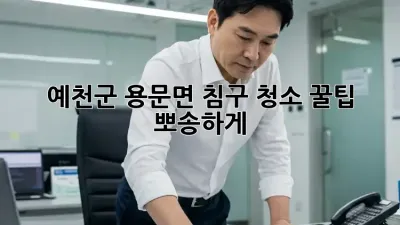 예천군 용문면 침구 청소 꿀팁 ✨ 뽀송하게!